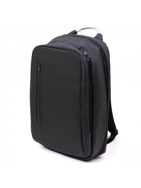 Добротний чоловічий рюкзак із текстилю Vintage 20490 Чорний