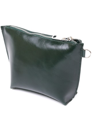 Практична шкіряна косметичка для жінок Shvigel 16411 Зелений