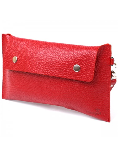Шкіряна жіноча тревел-косметичка Shvigel 16417 Червоний