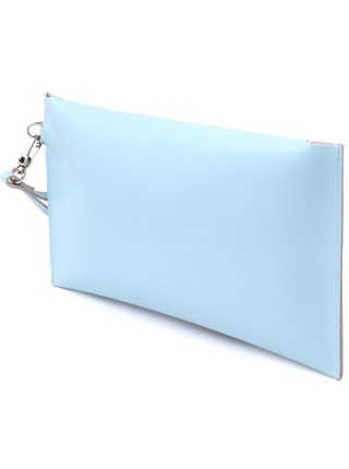 Шкіряна жіноча тревел-косметичка Shvigel 16424 Блакитний