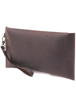 Шкіряна вінтажна тревел-косметичка Shvigel 16428 Коричневий