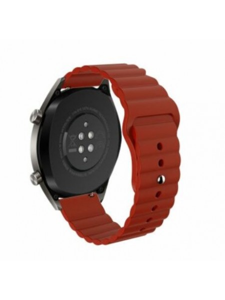 Ремішок силіконового BeWatch 22м для Xiaomi Amazfit Pace use Stratos use GTR 47m LineS Темно-Красний