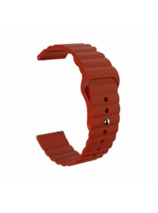 Ремішок силіконового BeWatch 22м для Xiaomi Amazfit Pace use Stratos use GTR 47m LineS Темно-Красний