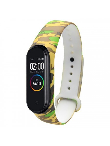 Ремінець Painted Strap для Xiaomi Mi Band 3 / 4 Yellow Camo