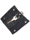 Зручна ключниця в глянсовій шкірі Україна GRANDE PELLE 16719 Чорна