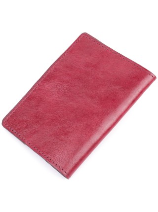 Чудова шкіряна обкладинка на паспорт Карта GRANDE PELLE 16776 Бордова