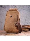 Практична чоловіча сумка через плече текстильна 21230 Vintage Коричнева