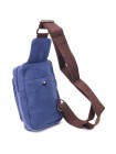 Компактна сумка через плече зі щільного текстилю 21232 Vintage Синя