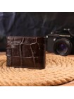 Чоловічий компактний гаманець із натуральної фактурної шкіри CANPELLINI 21509 Коричневий