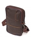 Чоловіча вертикальна поясна сумка з натуральної шкіри 21488 Vintage Коричнева