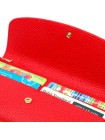 Яскравий жіночий гаманець із монетницею на блискавці з натуральної шкіри Tony Bellucci 21969 Червоний