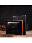Стильний жіночий гаманець із місткою монетницею на блискавці з натуральної шкіри Tony Bellucci 22012 Чорний
