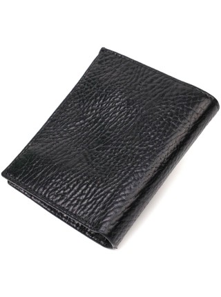 Компактний гаманець зі зручним функціоналом із натуральної шкіри Tony Bellucci 22069 Чорний