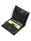 Компактний гаманець зі зручним функціоналом із натуральної шкіри Tony Bellucci 22069 Чорний