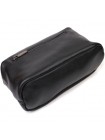 Зручна сумка на три відділення з натуральної шкіри 22094 Vintage Чорна