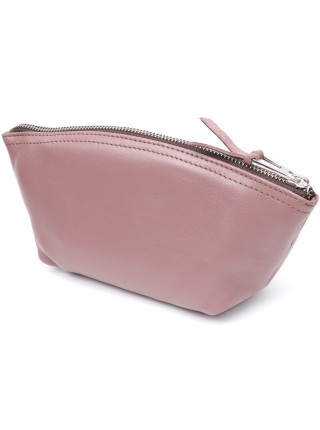 Чарівна жіноча шкіряна косметичка GRANDE PELLE 16793 Пудровий