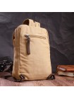 Зручний рюкзак для чоловіків зі щільного текстилю Vintage 22185 Пісочний