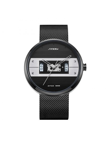 Чоловічий наручний годинник Sinobi S9825G (11S9825G02) (Чорний)