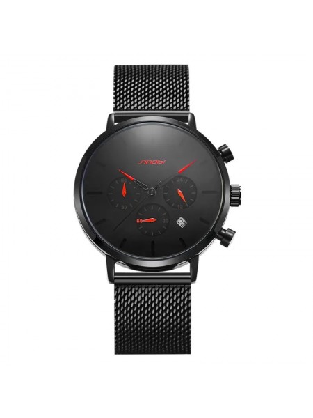 Чоловічий наручний годинник Sinobi S9807G (11S9807G02) (Чорний)