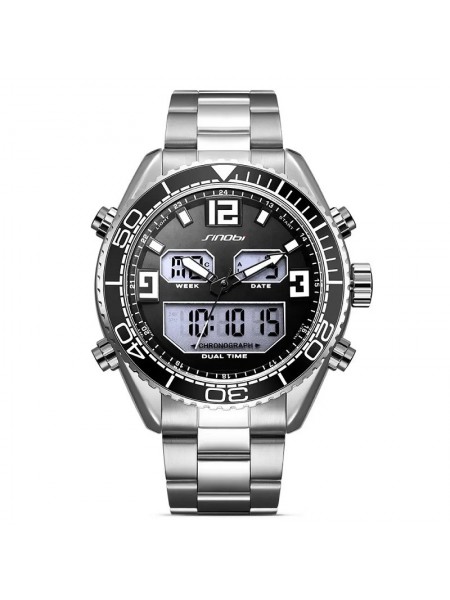 Чоловічий годинник Sinobi S9731G (11S9731G03) (Сріблястий)