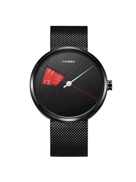 Чоловічий годинник Sinobi S9801G (11S9801G01) (Чорний)