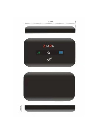 4G LTE WiFi роутер Zjiapa A8 PLUS швидкість до 300 Мбіт/с (Чорний)
