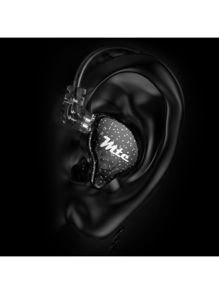 Динамічні навушники TRN MTE з мікрофоном (Чорний)