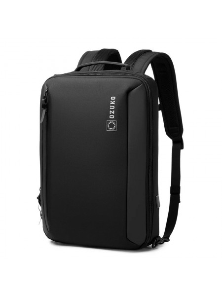 Міський рюкзак-сумка Ozuko 9490S для ноутбука 15,6 дюймів (Чорний)