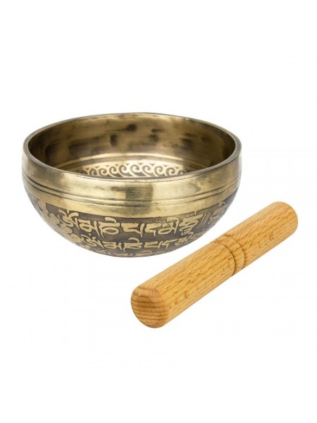 Співоча чаша Тибетська Singing bronze 11,2/11,2/5,5 см Бронзовий (26542)