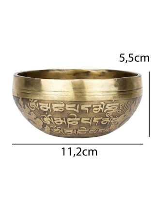 Співоча чаша Тибетська Singing bronze 11,2/11,2/5,5 см Бронзовий (26542)
