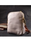 Стильна сумка-трапеція для жінок із натуральної шкіри Vintage 22270 Біла