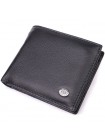 Стильний чоловічий гаманець із натуральної шкіри ST Leather 22457 Чорний