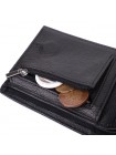 Стильний чоловічий гаманець із натуральної шкіри ST Leather 22457 Чорний