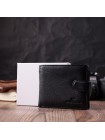 Горизонтальне портмоне для чоловіків із натуральної шкіри ST Leather 22459 Чорний