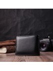 Чоловічий гаманець-затискач із натуральної шкіри ST Leather 22460 Чорний