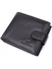 Гаманець для чоловіків зручного розміру з натуральної шкіри ST Leather 22461 Чорний