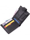 Гаманець для чоловіків зручного розміру з натуральної шкіри ST Leather 22461 Чорний
