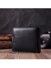 Гаманець для чоловіків зручного розміру з натуральної шкіри ST Leather 22461 Чорний