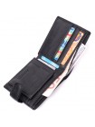 Гаманець для чоловіків зручного розміру з натуральної шкіри ST Leather 22463 Чорний