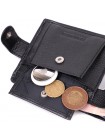 Гаманець для чоловіків зручного розміру з натуральної шкіри ST Leather 22463 Чорний