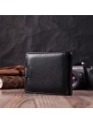 Гаманець для чоловіків зручного розміру з натуральної шкіри ST Leather 22463 Чорний