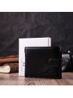 Гаманець для чоловіків зручного розміру з натуральної шкіри ST Leather 22463 Чорний