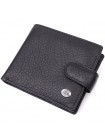Чоловічий гаманець зручного розміру з натуральної шкіри ST Leather 22471 Чорний