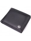 Гаманець-затискач із натуральної шкіри ST Leather 22476 Чорний