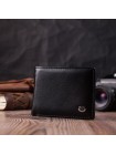 Гаманець-затискач із натуральної шкіри ST Leather 22476 Чорний