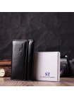 Практична ключниця з натуральної шкіри ST Leather 22483 Чорний