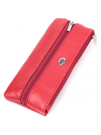 Оригінальна ключниця з натуральної шкіри ST Leather 22509 Червоний