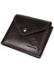Чоловічий гаманець із глянсової натуральної шкіри GRANDE PELLE 16807 Коричневий
