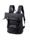 Добротний рюкзак для ноутбука зі вставками екошкіри FABRA 22583 Чорний