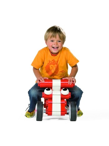 Дитячий конструктор Kiditec 1180 Multicar Машина для дітей Червоний (1728)